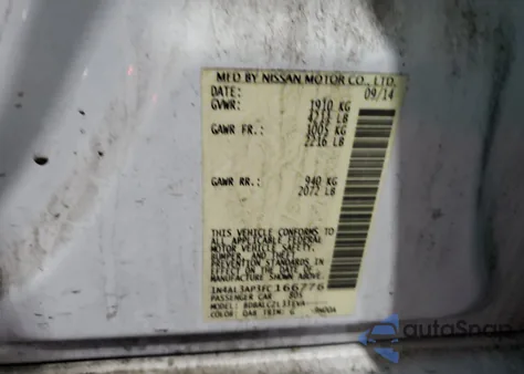 2015 Nissan Altima 2.5 from USA, damaged, VIN 1N4AL3AP3FC166776